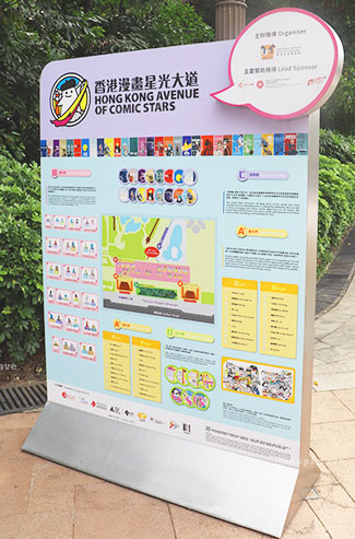 Avenue of Stars of Comics Sign