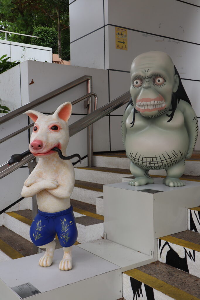 Stair Statues Avenue of Comics Stars