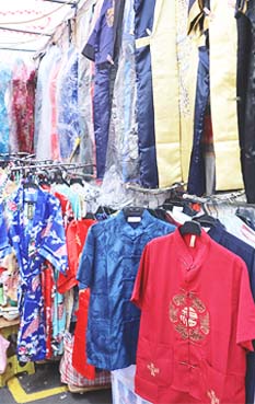 Traditional clothes stalls