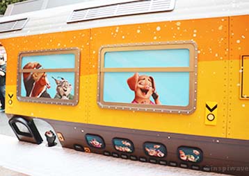 Time Square Train Carriage