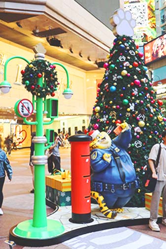 Time Square Zootopia Christmas Tree as #5 most decorated Christmas places